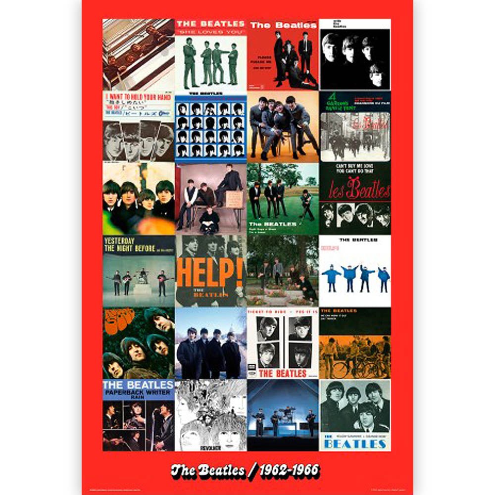 THE BEATLES ビートルズ (結成 65周年 ) - 赤盤 1962 - 1966 / ポスター - PGS